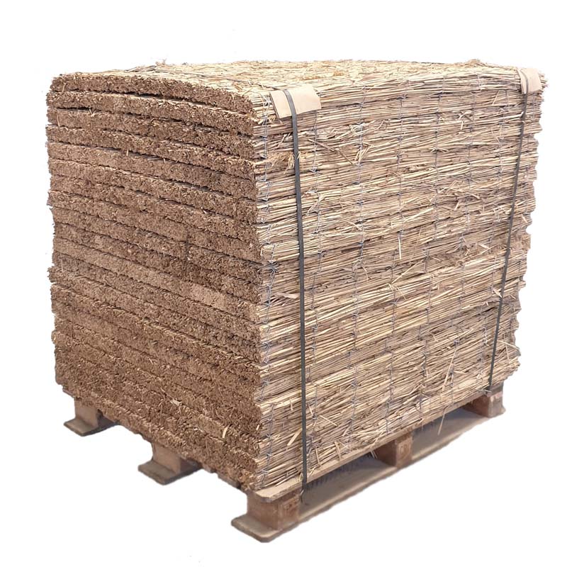 Rapidolehm Schilfrohrdämmplatte 100 x 125 cm (10% Tol.)